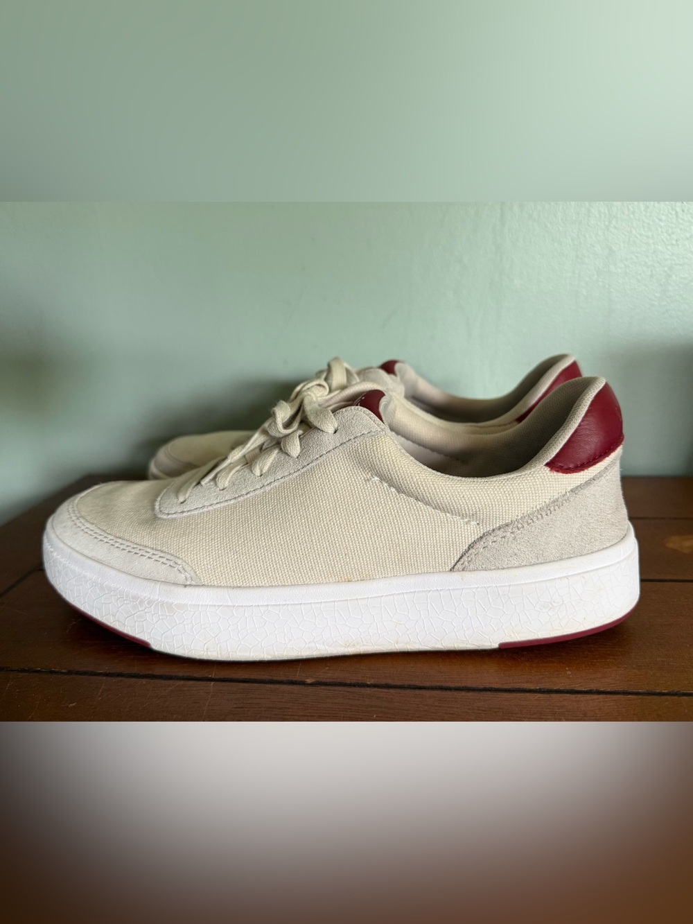 Kizik Prague Crème Brulee Hands Free Slip On Sneakers Mens Size 8